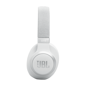 JBL Live 770NC - White - Wireless Over-Ear Headphones with True Adaptive Noise Cancelling - Left